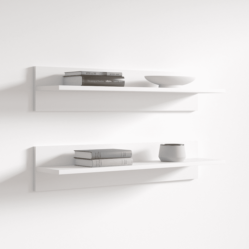 Fly Modular Wall Mounted Floating Shelf (Type-MX) White