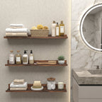 36 inch Floating Shelves Wall Mounted Set of 3, Rustic Large Wall Shelves Picture Ledge Shelf for Bedroom Living Room Bathroom Kitchen