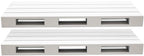 Sorbus Two Wood Floating Shelves - Rustic Farmhouse Floating Shelf Set for Home Décor (2-Pack, Grey)