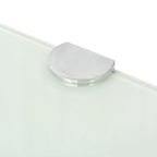 vidaXL Wall Corner Shelf Floating Corner Shelf Display Shelf Tempered Glass