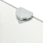 vidaXL Wall Corner Shelf Floating Corner Shelf Display Shelf Tempered Glass