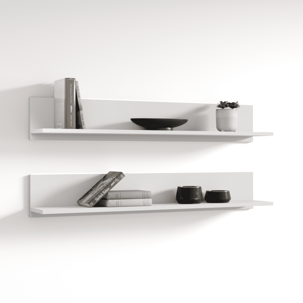 Soho S5 Modular Modern Wall Mounted Floating 2 Piece Shelf Set