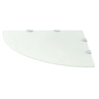 vidaXL Wall Corner Shelf Floating Corner Shelf Display Shelf Tempered Glass