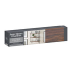 (4 pack) Better Homes & Gardens 3-Tier 20 in Wall Shelf with Brackets, Walnut