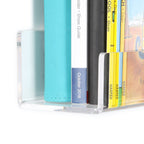 NIUBEE 2 Packs Acrylic Floating Bookshelves for Kids, 36 Inch Clear Wall Floating Shelves, Invisible Wall Bookshelves Ledge Book Shelf, Thicker with Free Screwdriver