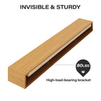 LAUSAINT HOME 60 Inch Floating Fireplace Mantel Lausaint Home Wall Shelf with Hidden Brackets