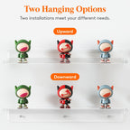 Lifewit Floating Shelves, 10 Pack Clear Acrylic Shelf 15" Room Decor for Bookcase/Vinyl Record Display/Photo/Picture in Bedroom, Living Room, Bathroom, Kitchen Storage and Organization