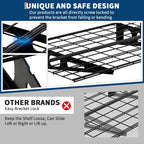 Garvee 2 Pack 2x6Ft Garage Storage Shelving Wall Mounted, 24-Inch-By-72-Inch 1600 Lbs Heavy Duty Storage Shelves, Wall Shelve Garage Storage Rack Floating Shelves Organization for Warehouse, Laundry