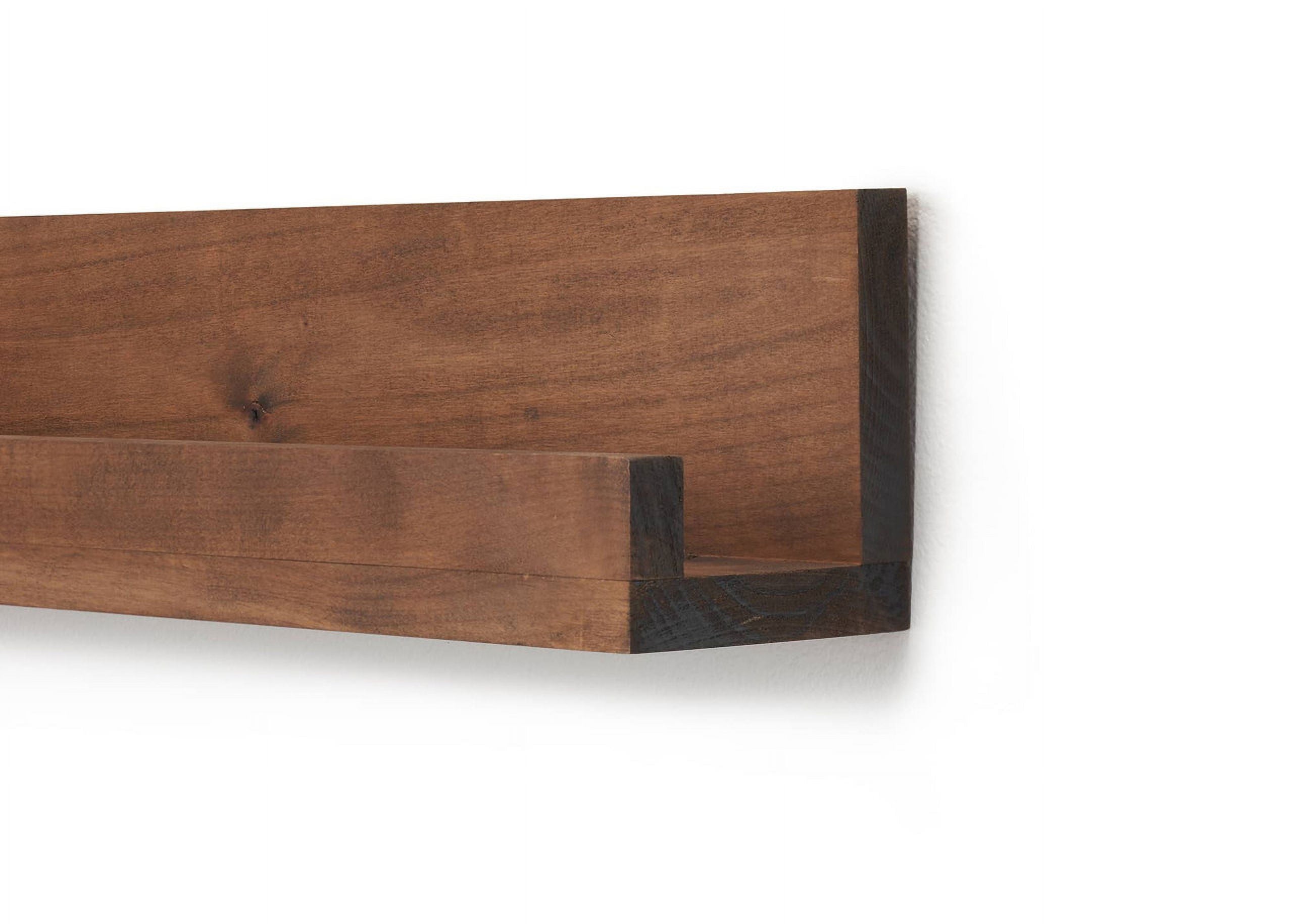 DRAKESTONE Floating Book and Display Shelf (3-Pack) - Walnut