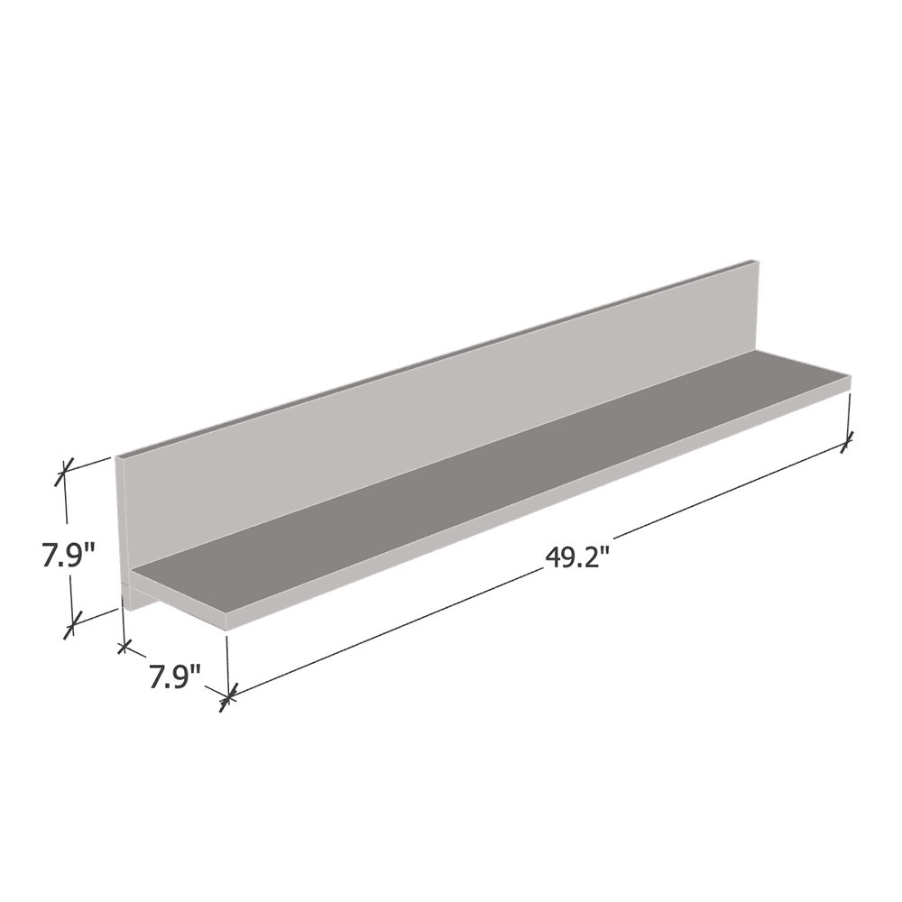 Soho S5 Modular Modern Wall Mounted Floating 2 Piece Shelf Set