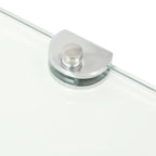 vidaXL Wall Corner Shelf Floating Corner Shelf Display Shelf Tempered Glass