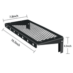 Sedesbon 10” x 24” Black Floating Shelves 2-Tier Modern Industrial Finish (2 Count)