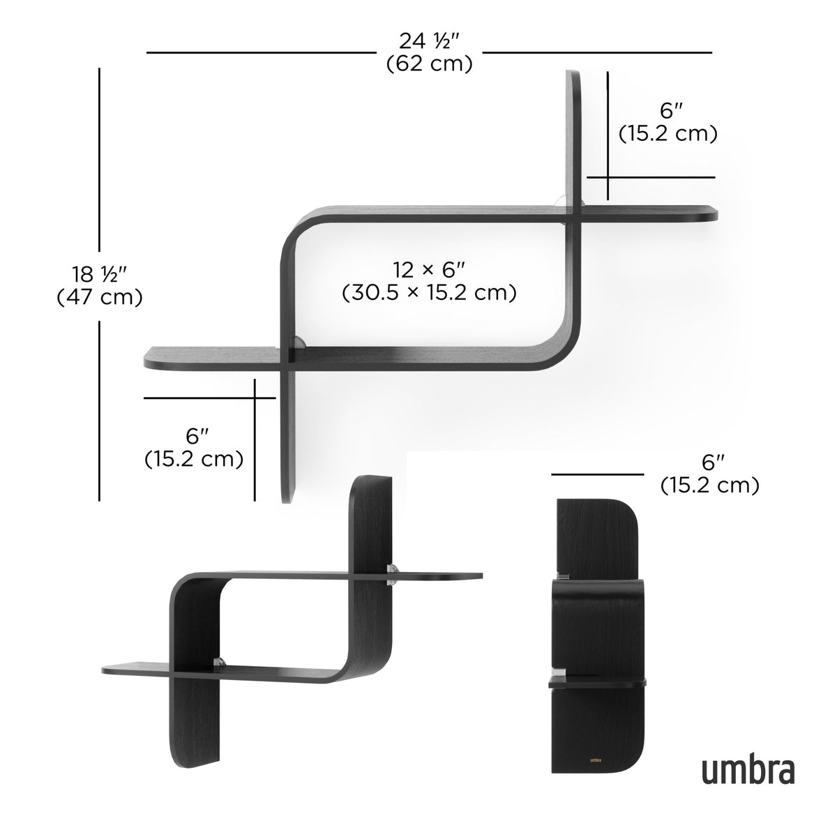 Umbra Montage Floating Wall Shelf