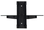 Mount-It! Floating Wall Mounted Shelf Bracket Stand 1 Shelf Tinted Tempered Glass Black