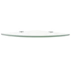vidaXL Wall Corner Shelf Floating Corner Shelf Display Shelf Tempered Glass