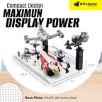 Brickmaster Displays - XL Shelves Floating Shelves for Building Block Display - Compatible as a Lego Display Shelf - Floating Shelves for Wall - Works with Major Building Blocks - Black, 2-Pack