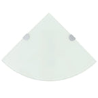 vidaXL Wall Corner Shelf Floating Corner Shelf Display Shelf Tempered Glass
