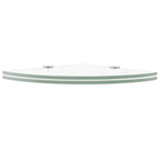 vidaXL Wall Corner Shelf Floating Corner Shelf Display Shelf Tempered Glass