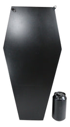 Ebros Gift 4.75” x 19.5” Black Coffin Floating Shelf
