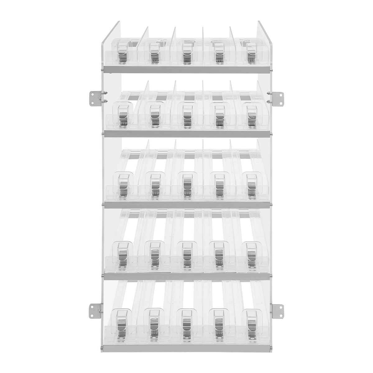 ToppiJoy 5 Layer Cigarette Display Holder, Retail Store Tobacco Display Stand Rack, Transparent Floating Shelf