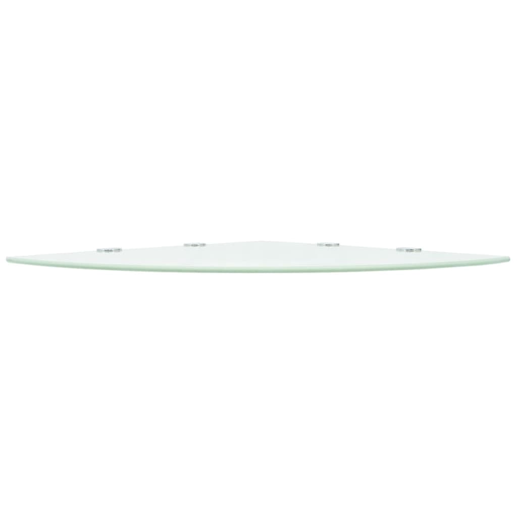 vidaXL Wall Corner Shelf Floating Corner Shelf Display Shelf Tempered Glass