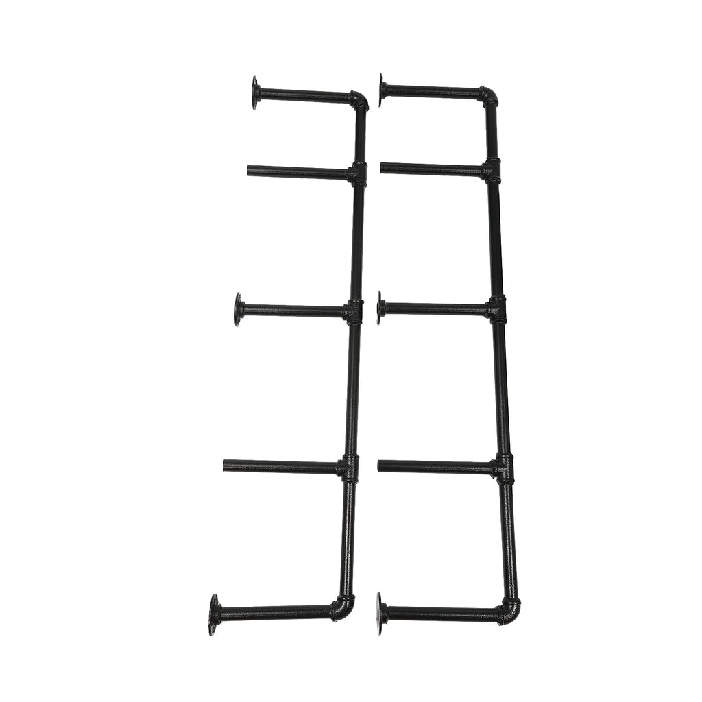 Industrial Pipe Shelving Wall Mounted Rustic Metal Floating Shelves, Steampunk Real Wood Book Shelves For A Living Room, Supermarket, Bedroom