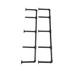 Industrial Pipe Shelving Wall Mounted Rustic Metal Floating Shelves, Steampunk Real Wood Book Shelves For A Living Room, Supermarket, Bedroom