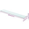 vidaXL Wall Shelf Floating Shelf Display Shelf Wall Mounted Tempered Glass