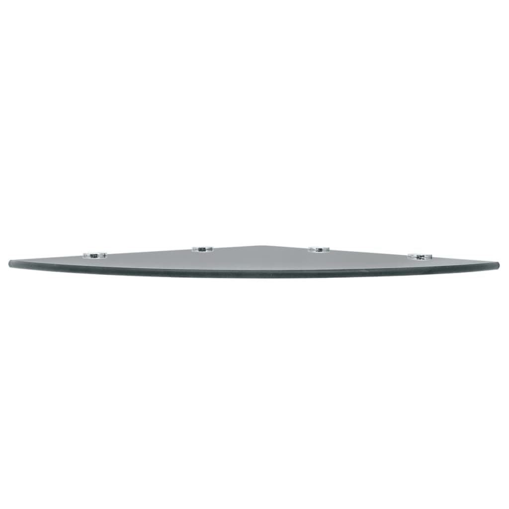 vidaXL Wall Corner Shelf Floating Corner Shelf Display Shelf Tempered Glass