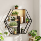 Floating Shelves with Lights, Led Shelves for Wall, Gaming Room Decor Display Shelf, Lighted Bar Shelves, Extra Hanging Hooks Storage, Sturdy Fast Assembly Great Weight Capacity