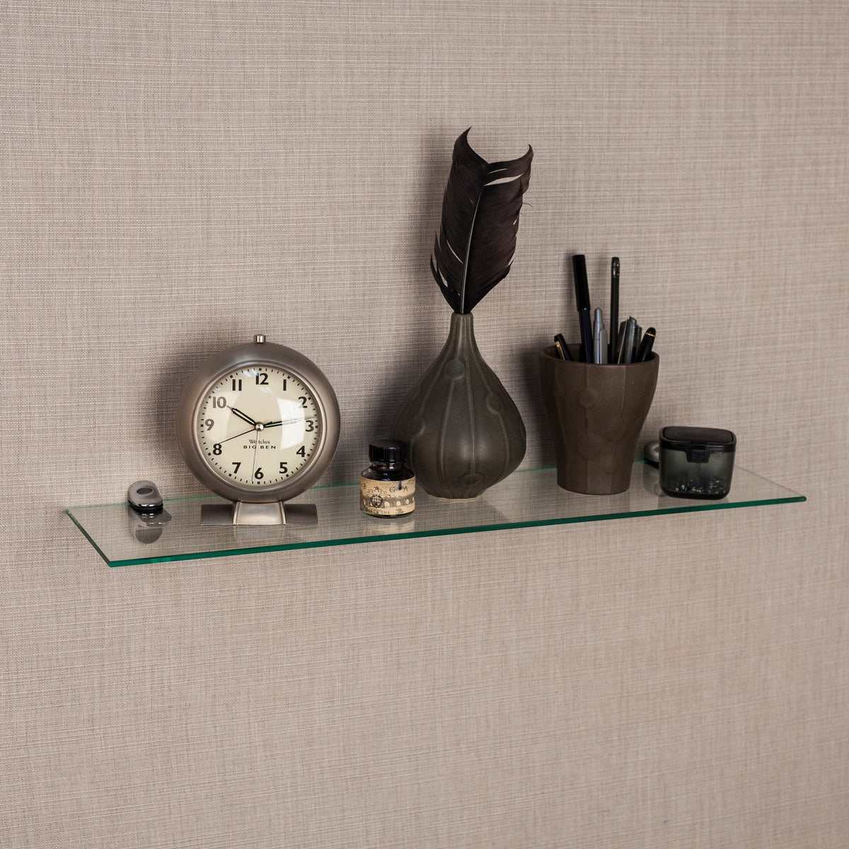 Danya B Glass Floating Shelf