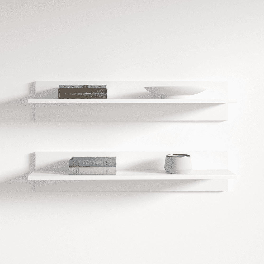 Fly Modular Wall Mounted Floating Shelf (Type-MX) White