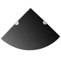 vidaXL Wall Corner Shelf Floating Corner Shelf Display Shelf Tempered Glass