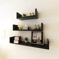 vidaXL Wall Shelves Floating Shelves Wall Mounted Display Shelves for Book DVD